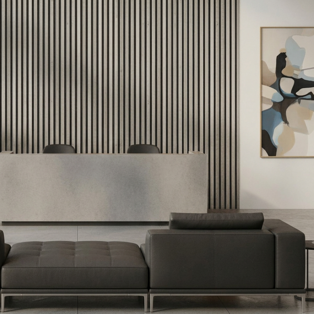 WALL PANEL FONDO NEGRO WPC 210X20X2400 Blanco