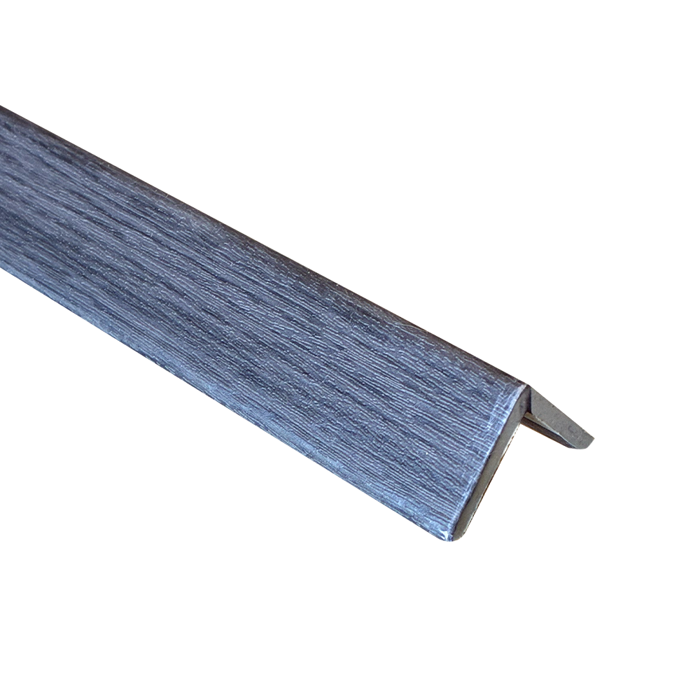 GUIA TERMINACION WALL PANEL WPC 25X25 GRIS OSCURO