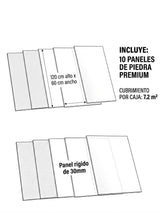 Panel Piedra Pu Surt. 60X120Cm Negro